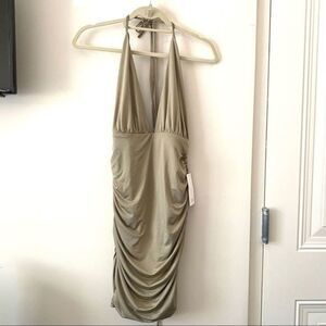 TOBI‎ Cinched Cocktail Dress Olive NWT Small